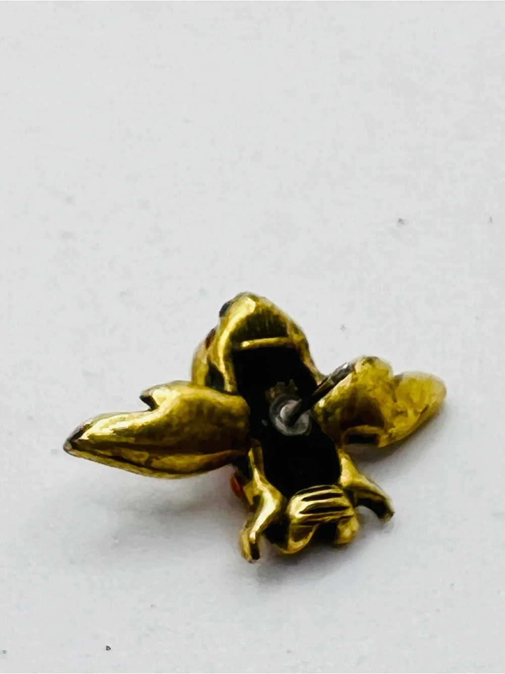 Gold-Tone Amber & Black Bee Brooch - Women Jewelry